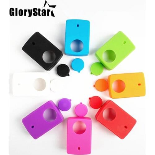 For Xiaomi yi 4K plus Accessories Rubber Silicone Camera Case with Lens Protection Cap for Yi Xiaomi 2 4K Action Camera