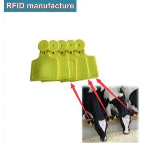 Free shipping anti-thief livestock animal UHF RFID tags iso18000-6c chip electronic tags passive gen2 ear RFID UHF Tags