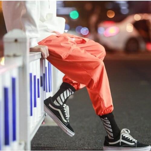 Summer high quality Dimensional cut cotton hemp loose youth mens pants men hot pants mens 1 baggy pants cargo trousers