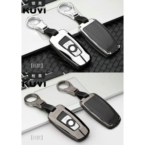 Car Key Case Cover for BMW 520 525 f30 f10 F18 118i 320i 1 3 5 7 Series X3 X4 M3 M4 M5 zinc alloy leather Protection Key Shell