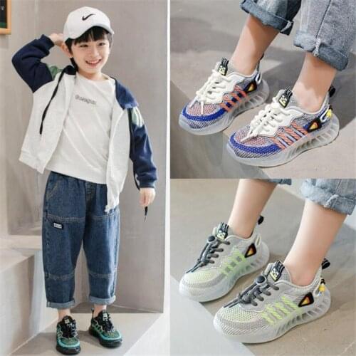 Spring Autumn Children Shoes Boys Girls Sneakers Mesh Breathable Kids Casual Shoes Toddler Non-slip Sport Shoes Running Footwear