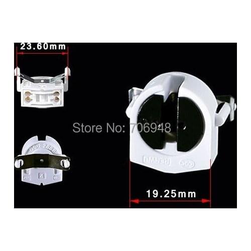G5/T5 lamp bases holders with metal back 23.6*19.25*9.4mm