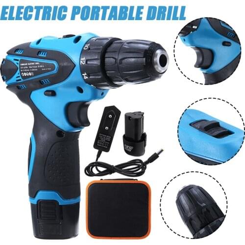 12V Mini Drill Electric Screwdriver Electric Drill Lithium-ion Battery Cordless Screwdriver Power Tools Cordless Drill