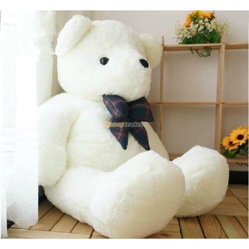 Fancytrader Huge 59'' / 150cm Lovely Stuffed Soft Plush Cute White Teddy Bear Toy, Great Gift For Kids, Free Shipping FT50781