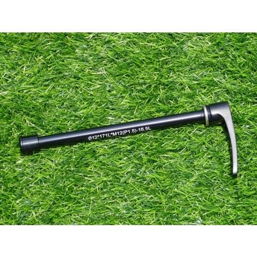 FLX-AX-1 Axle for Bike Frame Alloy Thru-axle 142mm * 12mm For Rear Fork Size : ⌀12 * 154.5mm L * M12 (P1.5) *16.5mm L 50g