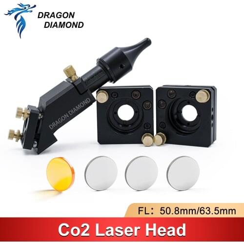 CO2 Laser Head B Set Mirror Mounts Dia.20MM FL.25MM Mirror For Laser Engraving and Cutting Machine