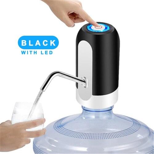 Home Gadgets Water Bottle Pump Mini Barreled Water Electric Pump USB Charge Automatic Portable Water Dispenser Drink Dispenser