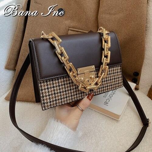 Fashion Women Shoulder Bag Luxury Designer Bag for Women Messenger Bags High Quality PU+Fabric Panelled Female Handbags 2021 New