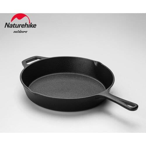 Naturehike Cast Iron Frying Pan Cast Iron Outdoor Picnic Picnic Nonstick Barbecue Pan Pancake Pan Making Pizza Outdoor Camping