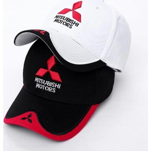 2021 New Fashion Baseball Cap 3D Mitsubishi Print Embroidery Car Logo MOTO GP F1 Racing Trucket Hat Men Women Shade Snapback Hat