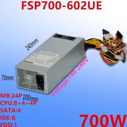 New Original PSU For FSP 2U 700W Power Supply FSP700-602UE