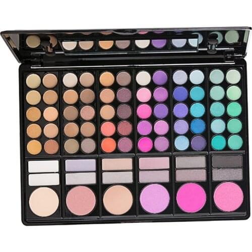 78 Colors Eyeshadow Palette Colorful Shadows Palett Glitter Highlighter Shimmer Make Up Pigment Matte Eye Shadow Pallete