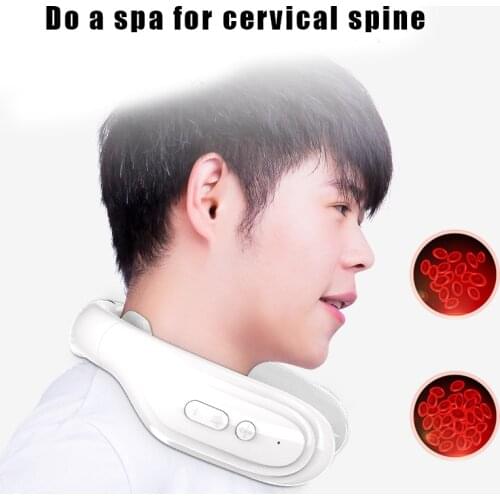 Portable Neck Massager 5 Modes Cordless Intelligent Rechargable Neck Massager for Home Outdoor Travel Health99