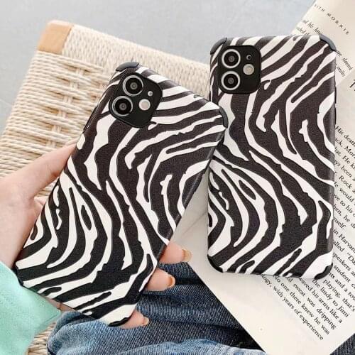 Zebra Pattern Case for Oppo A9 A5 A31 A72 A52 A92S A32 2020 Soft Shockproof Case Reno 2 Z 2Z ZF Realme XT X X2 R15X FIND X2 LITE