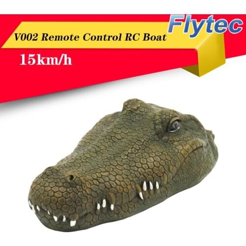 Flytec V002 2.4GHz Simulation RC Crocodile Boat 15km/h Remote Control RC Boat Joke Prank Maker Fun Novelty Simulation Spoof Toy