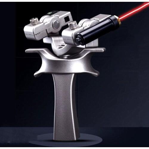 New ABS Slingshot Hunting Catapult with of Sights Professional Outdoor Shooting Sling Shot 4 Set Meal