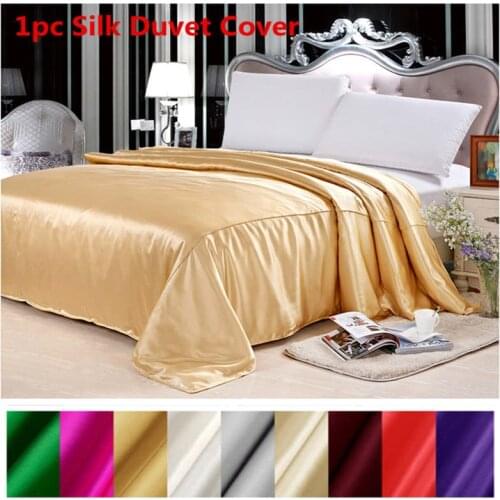 Silk Duvet Cover 1pc 100% Mulberry Silk Multicolor Silk Solid Silk Twin Full Queen King Cal.King Size can be customized ls170901