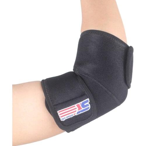 ShuoXin SX506 Sports Golf Elbow Pad Brace Support Wrap Adjustable- Black - 1 PCS