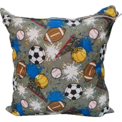 New Printed Double Zippered Wet/Dry Bag Waterproof Wet Cloth Diaper Backpack Reusable Diaper Cover WetBag Baby Diaper Bags