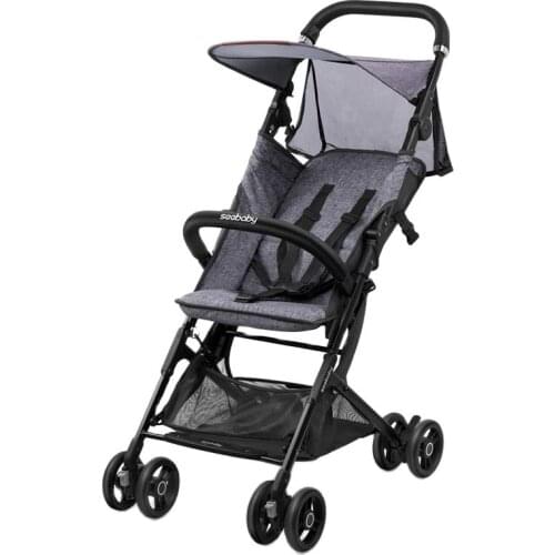Ultra-lightweight baby stroller foldable and portable baby pram can be on plane umbrella carts