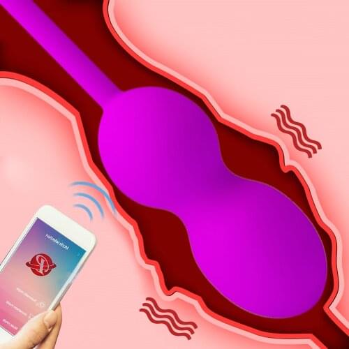 Bluetooth App Wireless Control Vagina Ball Vibrator Sex Toy for Women Rechargeable Jump Eggs Kegel Vaginal Tighten Geisha Ball