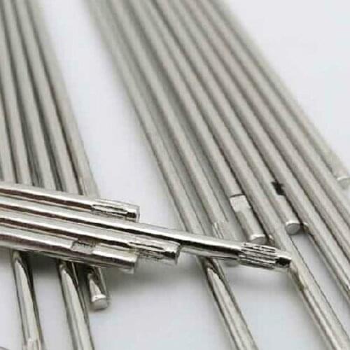 10PCS Mini 1.5mm Stainless Steel Embossing Shaft 75-80mm Length Electric Boat Toy Model Car Gear Connecting Shaft Axle Groove