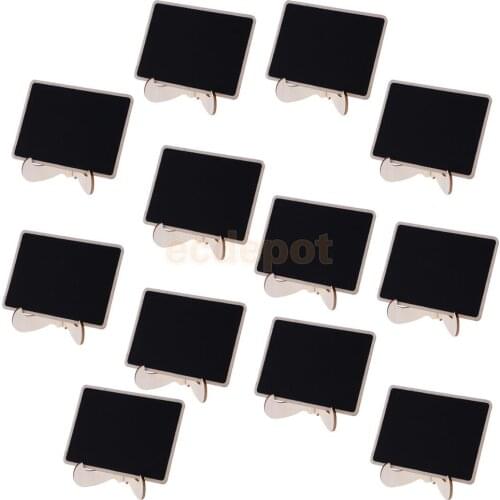12pcs Vintage Wooden Easel Mini Chalkboard Blackboard Wedding Party Table Number Sign