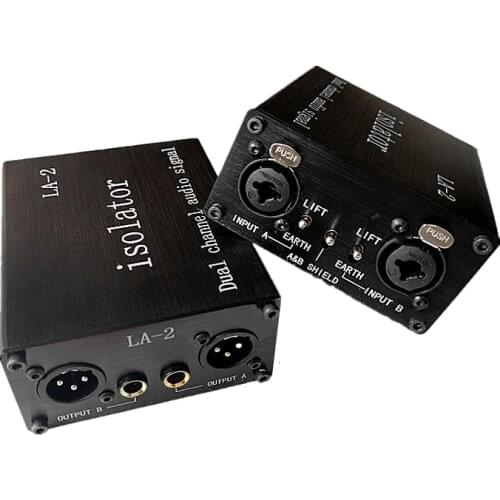 XLR audio isolator noise elimination filter 6.35 noise filter LA-2