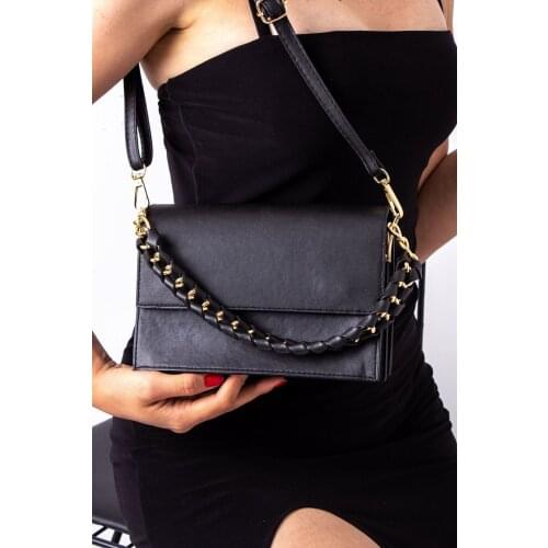 Lal Shoes & Bags Women Chain Detail Shoulder Bag Alba-black 'Turkish' Quality 2021 Fashion Design Season Comfort Fast shipping