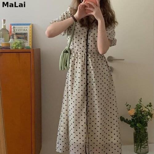 High Street Lolita One Piece Dress Women Short Sleeve Vintage Evening Party Dress Female Korean 2021 Summer Elegant Casual Dress