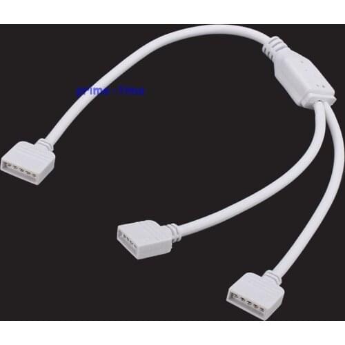 5Pin RGBW Splitter connector 1 to 2, 1 to 3, 1 to 4 female extension wire cable for RGBW led strip