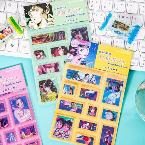 8packs/LOT rihe post series stationery sticker creative decoration DIY adhesive cute lovely PET sticker