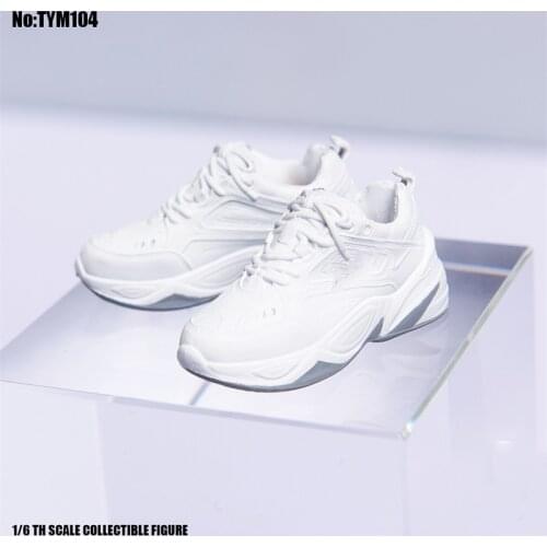 For Sale 1/6th TYM104 White Color Fashion Style Sport Basketball Shoes For Usual 12 inch Doll Soldier Collectable