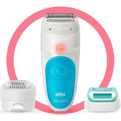 Braun Silk-epil 5 5610 SensoSmart Wireless Wet & Dry 4 Additional Piece 3'ü In 1 Epilator