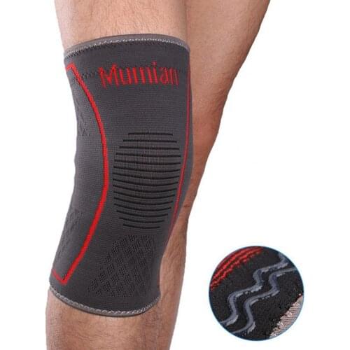 Flexible Durable 3D Knitting Pressurized Sports Kneecaps Stable Sports Kneecaps Embroidery Logo for Mountaineering