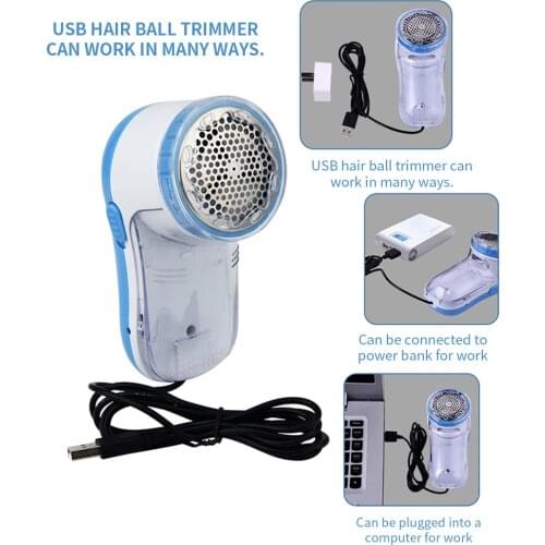 Electric Clothes Lint Remover USB Rechargeable Sweater Fabric Shaver Hairball Trimmer Fuzz Pills Shaver Lint Pellets Cut Machine