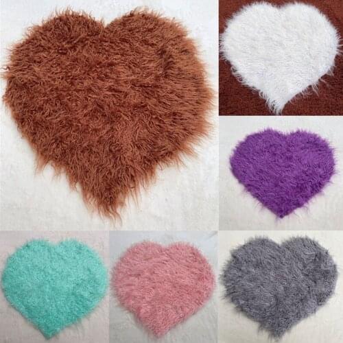 Baby Background Blanket Baby Hundred Days Photography Props Creative Heart-shaped Blanket Newborn Child Photographing Blanket