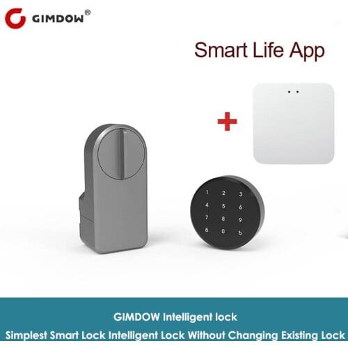 GIMDOW Bluetooth Gateway TUYA Smart Door Password Electric Hotel Bluetooth Apartment For Safe Security Digital Locker