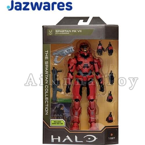 HALO 6.5inches Original Action Figure The Spartan Collection Spartan MK VII Anime Movie TV Model For Gift Free Shipping