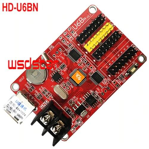 HD-U6BN HD-A40S 3*HUB12 1*HUB08 1024*48 1024*32 1024*16 P4.75 P10 Single & Dual Color LED Display Module USB LED control card