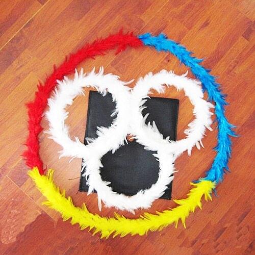 Color Change Feather Flower Ring - Magic Tricks, Stage Magic, Street Magie,Accessories,Mentalism,Close up,Comedy,Magia Toys,Fun