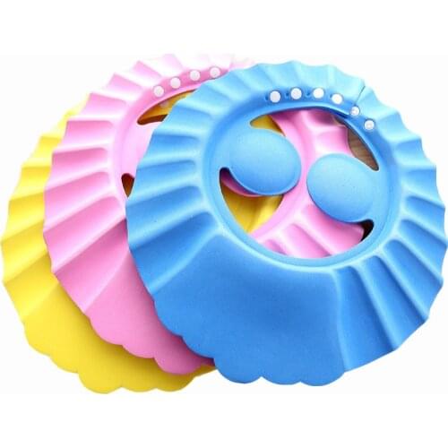 Soft Baby Children Shampoo Bath Shower Cap Shampooing For Kids Head To Baby Shower Hat Child Bathing Cap Bath Visor Adjustable