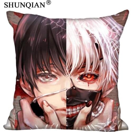 Custom Pillowcase Cover Tokyo Ghoul Square Zipper Pillow Cover (Two Sides) Print Your Pictures Cool Pillow Cases