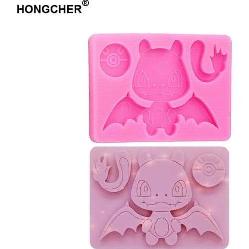 New Shiny Bat Elf Glossy Handmade DIY Jewelry Pendant Making Silicone Mould Elf Boy Epoxy Molds Chocolate Cake Baking Gadget