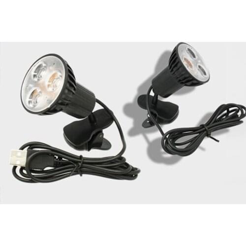 New Super Bright 3 LED Port Clip on Spot USB Light Lamp for Laptop PC Notebook Black