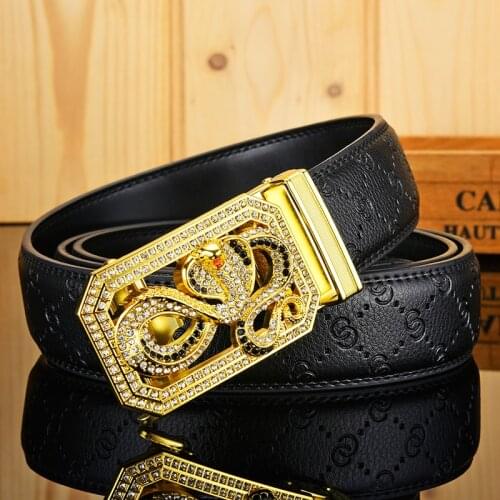 New Womens Brand Belt Mens Top Quality Genuine Luxury Leather Belts For Men Strap Male Metal Automatic Buckle Men Belts Gifts