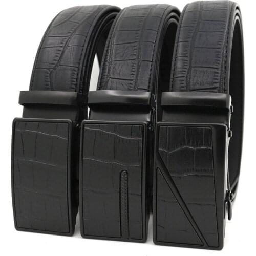 Belts For Men High Quality Cow Genuine Leather Designer Belt Male Fashion Classic Vintage Automatic Buckle Strap For Cowboy Jean