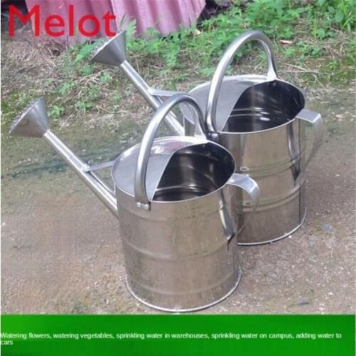 Gardening Tools Thickened Stainless Steel Watering Sprinkling Can Large Capacity Sprinkling Can Sprinkler Watering Pot