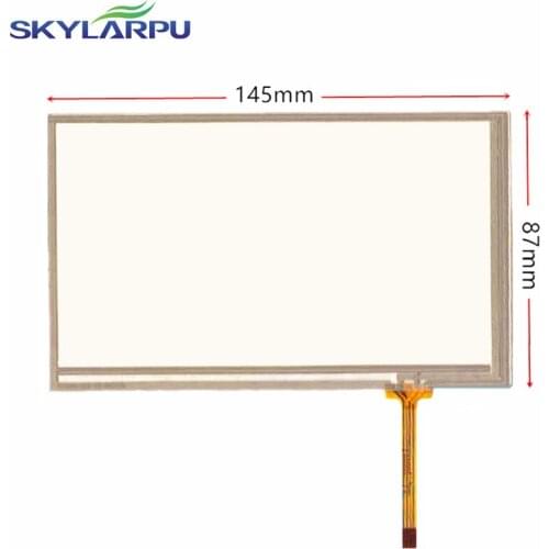 Skylarpu 6.2'' inch 6'' inch digitizer touch screen for CAR DVD GPS navigation 145mm*87mm 145*87mm free shipping