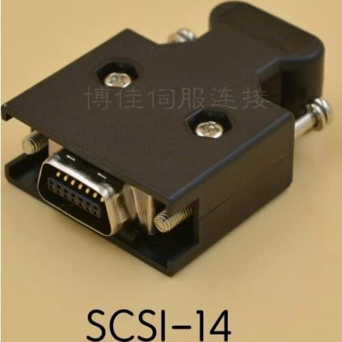SM-14 SCSI CN14P CN 14Pin 14P Connector for Panasonic Yaskawa Mitsubishi Delta Servo Motor Drive IO Control Encoder 10314